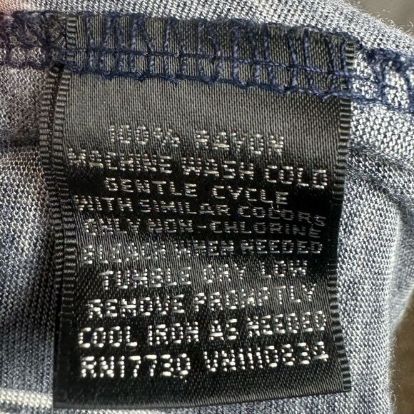 Mossimo navy and yellow abstract print twist strap maxi dress size small - Picture 5 of 5